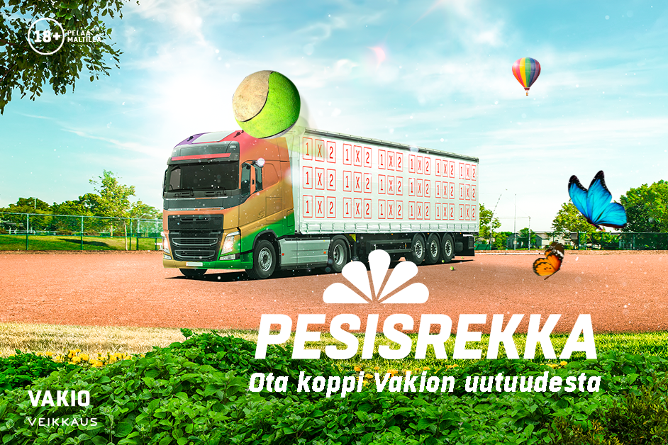 Pesisrekka on Vakion uutuus – 5000 euroa bonusrahaa sunnuntain kierroksella!