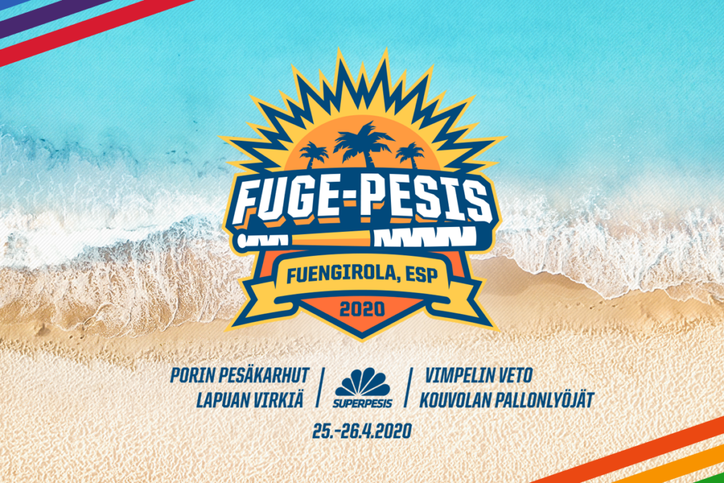 Fugepesis ylpeänä esittää: Vimpeli-Kouvola ja Pori-Lapua superpesiskauden avauksessa Aurinkorannikolla 25.-26.4.2020